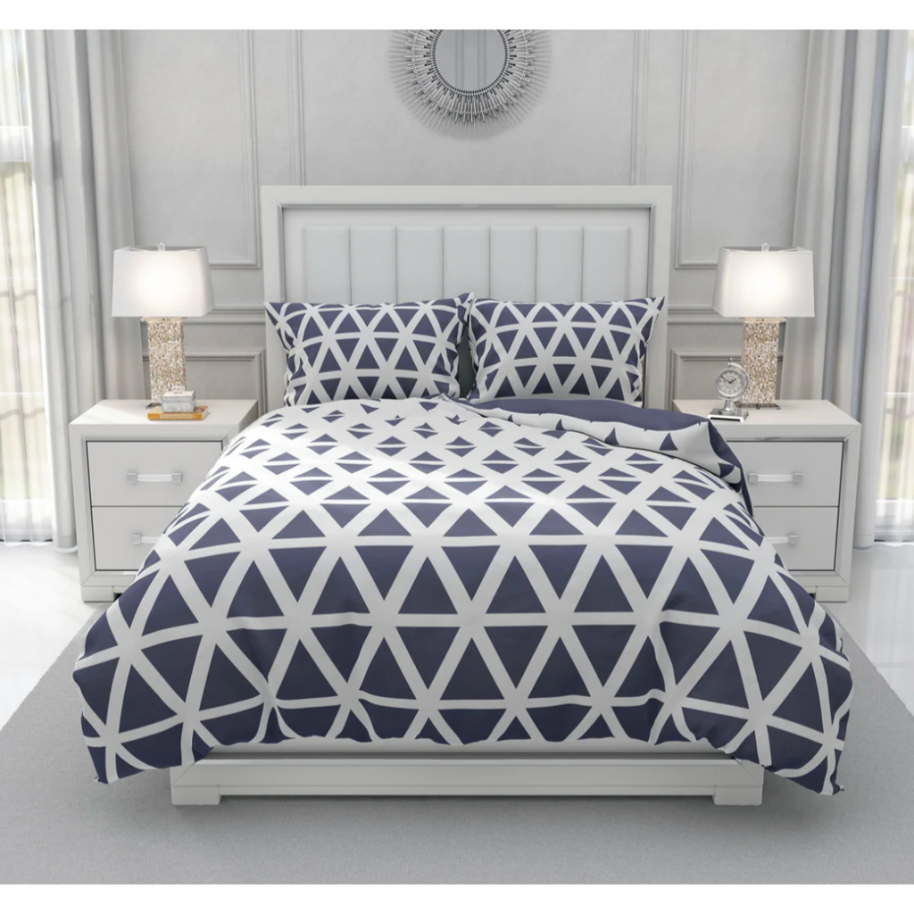 Blue Taj Duvet Cover Bedding Set Camp Package