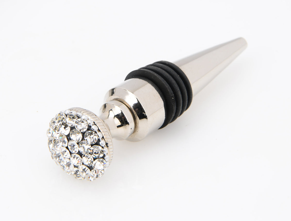 Stainless Steel Bottle Stopper with Diamond Top