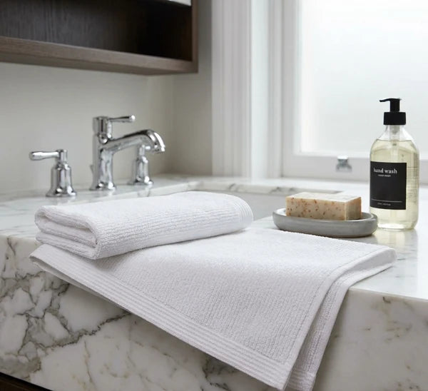 Ribbed Bath Towel – Dual-Texture Construction, Ultra-Soft & Highly Absorbent by Veluda