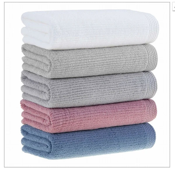 Ribbed Bath Towel – Dual-Texture Construction, Ultra-Soft & Highly Absorbent by Veluda