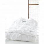 Veluda Luxurious Hooded Striped Spa Robe