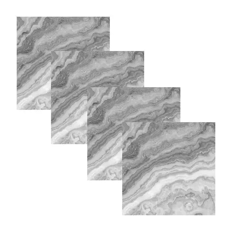 Gray marble agate charger plates with natural stone veining, elegant tabletop dinnerware from Waterdale Collection