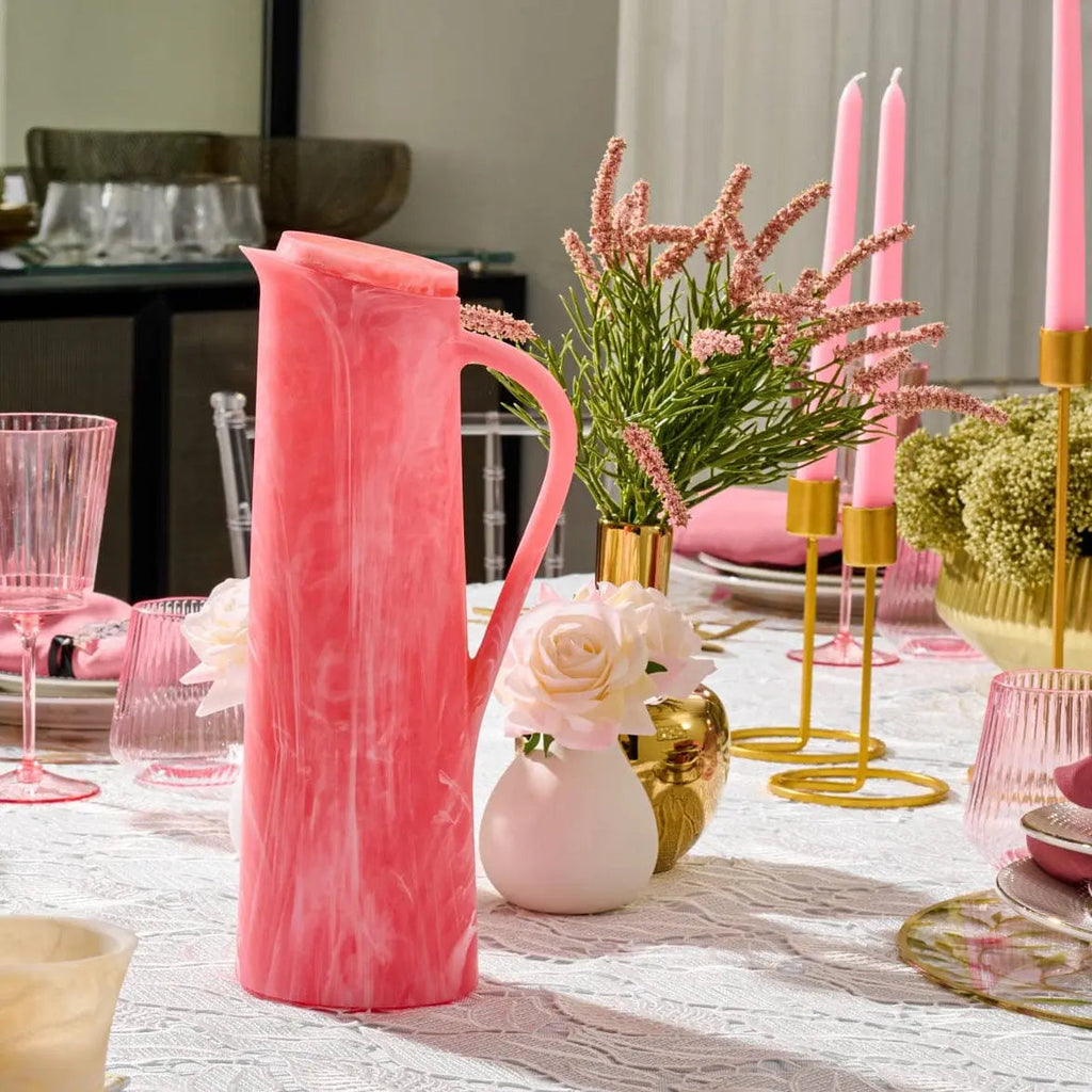 Blush Faux Floral Gold Vase - Waterdale Collection