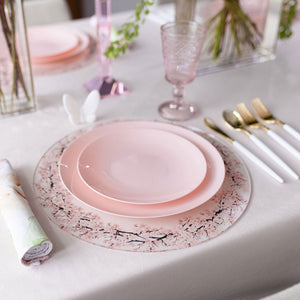 Cherry Blossom Chargers