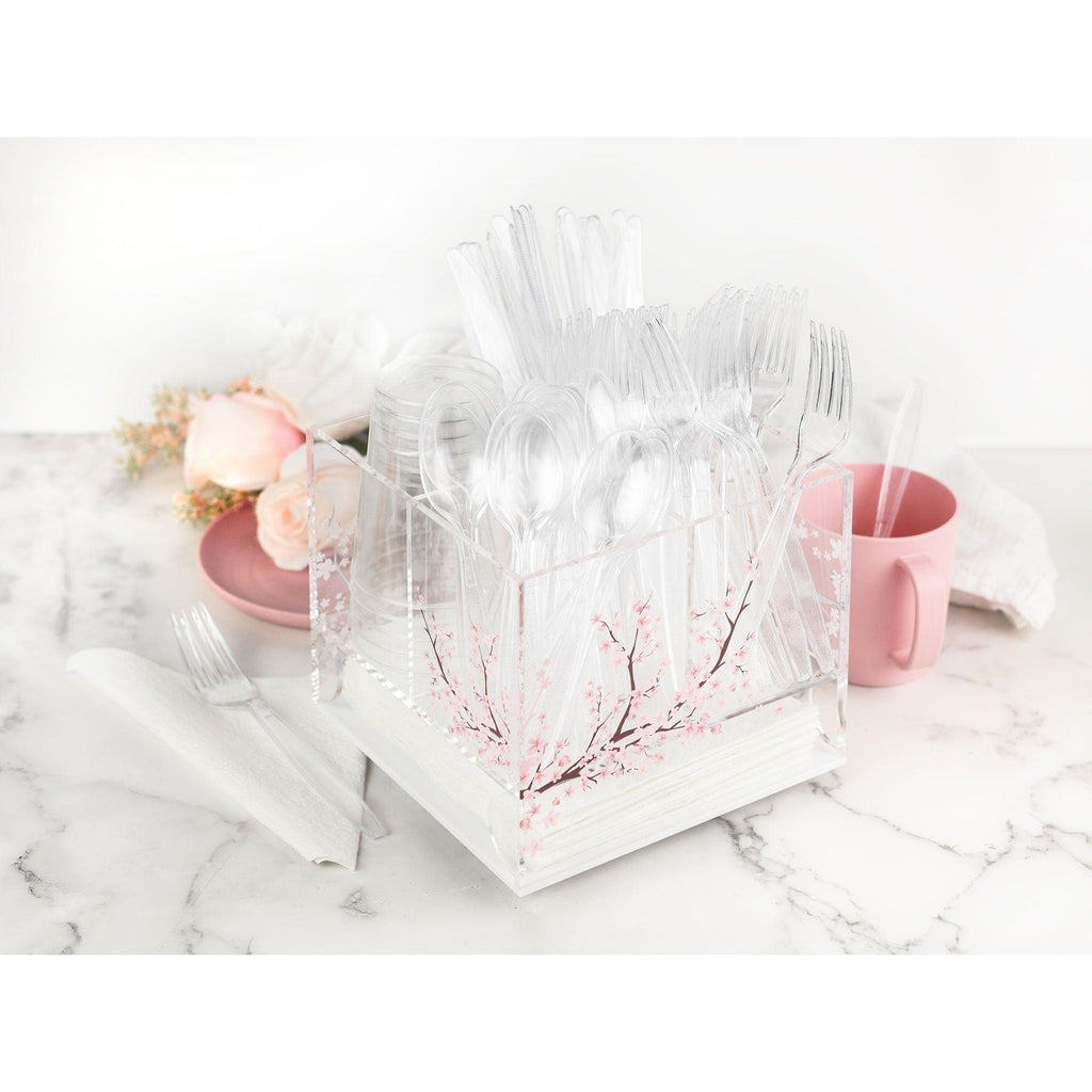 Cherry Blossom Swivel Silverware Caddy - Waterdale Collection