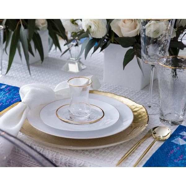 Classic Glass Cups & Saucers - Waterdale Collection