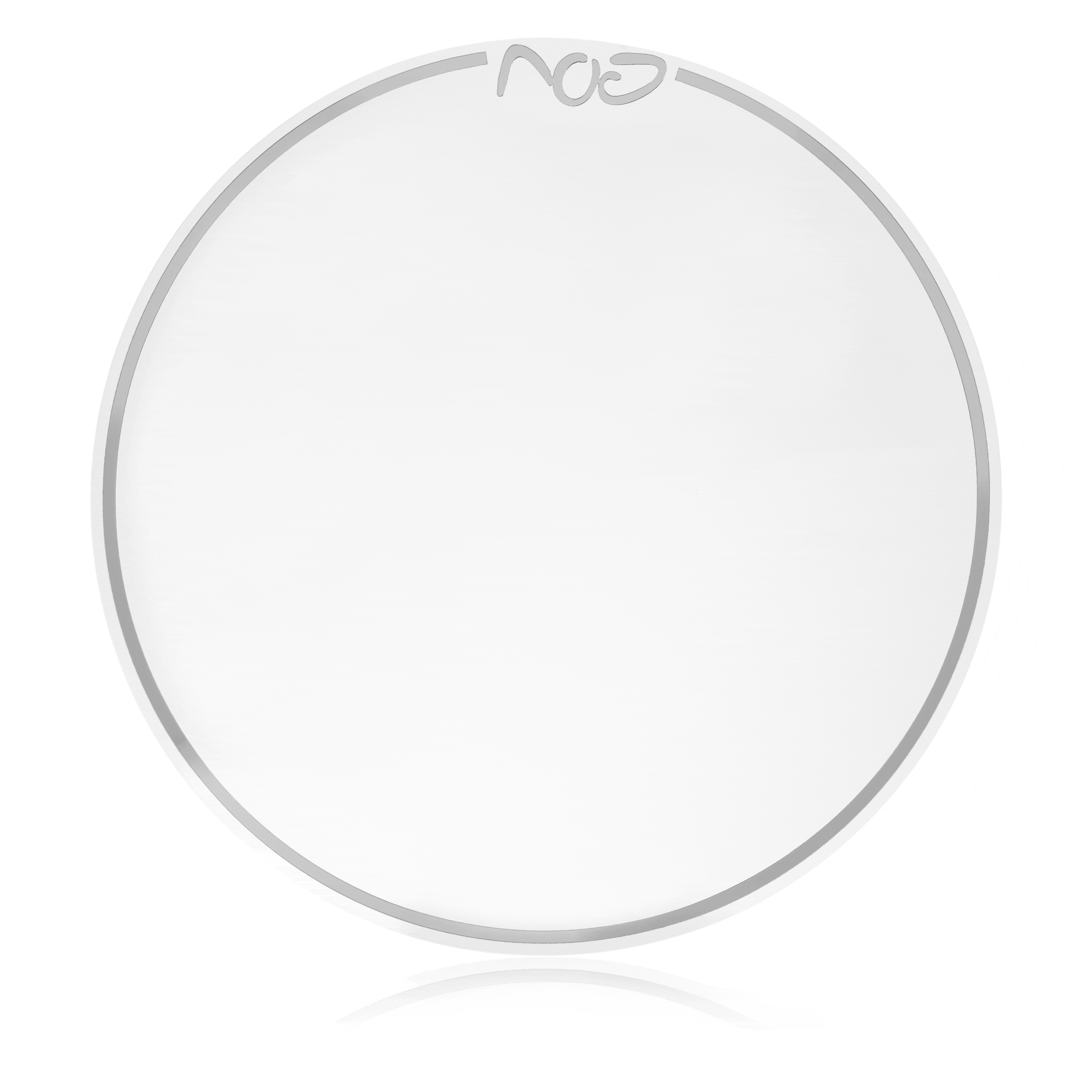Classic Pesach Charger with silver border, clear lucite design for holiday table setting and Passover dinnerware