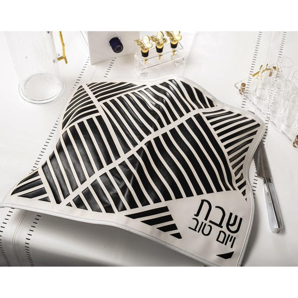 Diagonal Laser Cut Challah Cover - Waterdale Collection