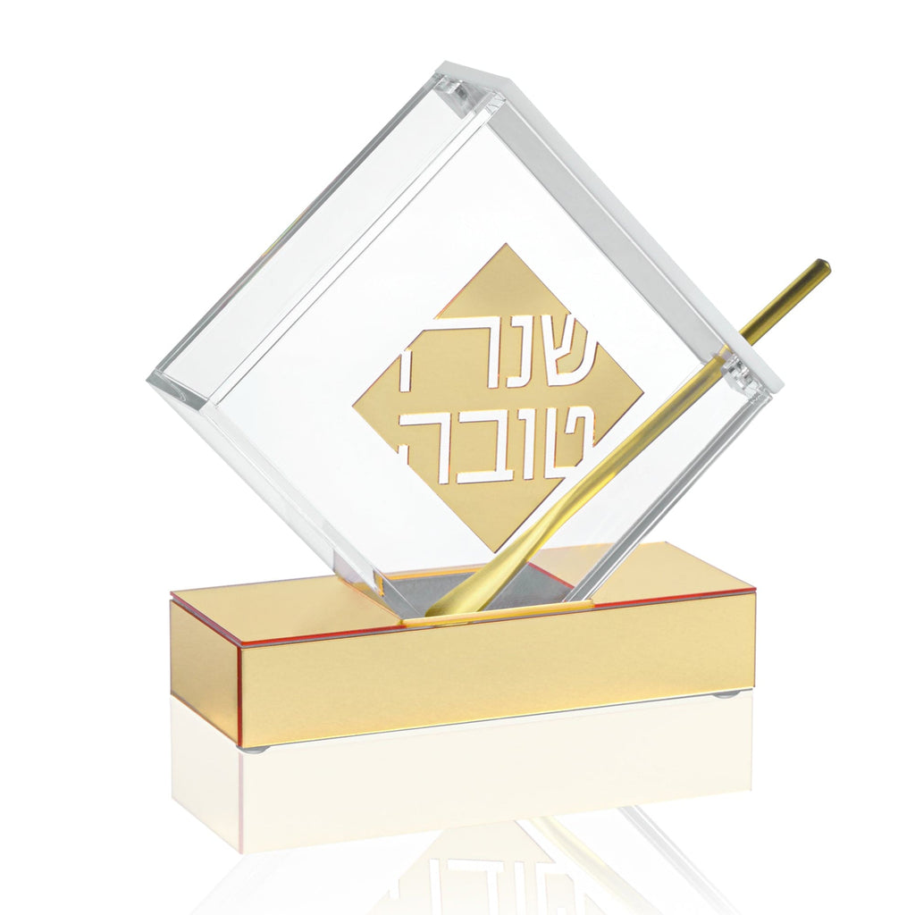 Gold Diamond Honey Dish