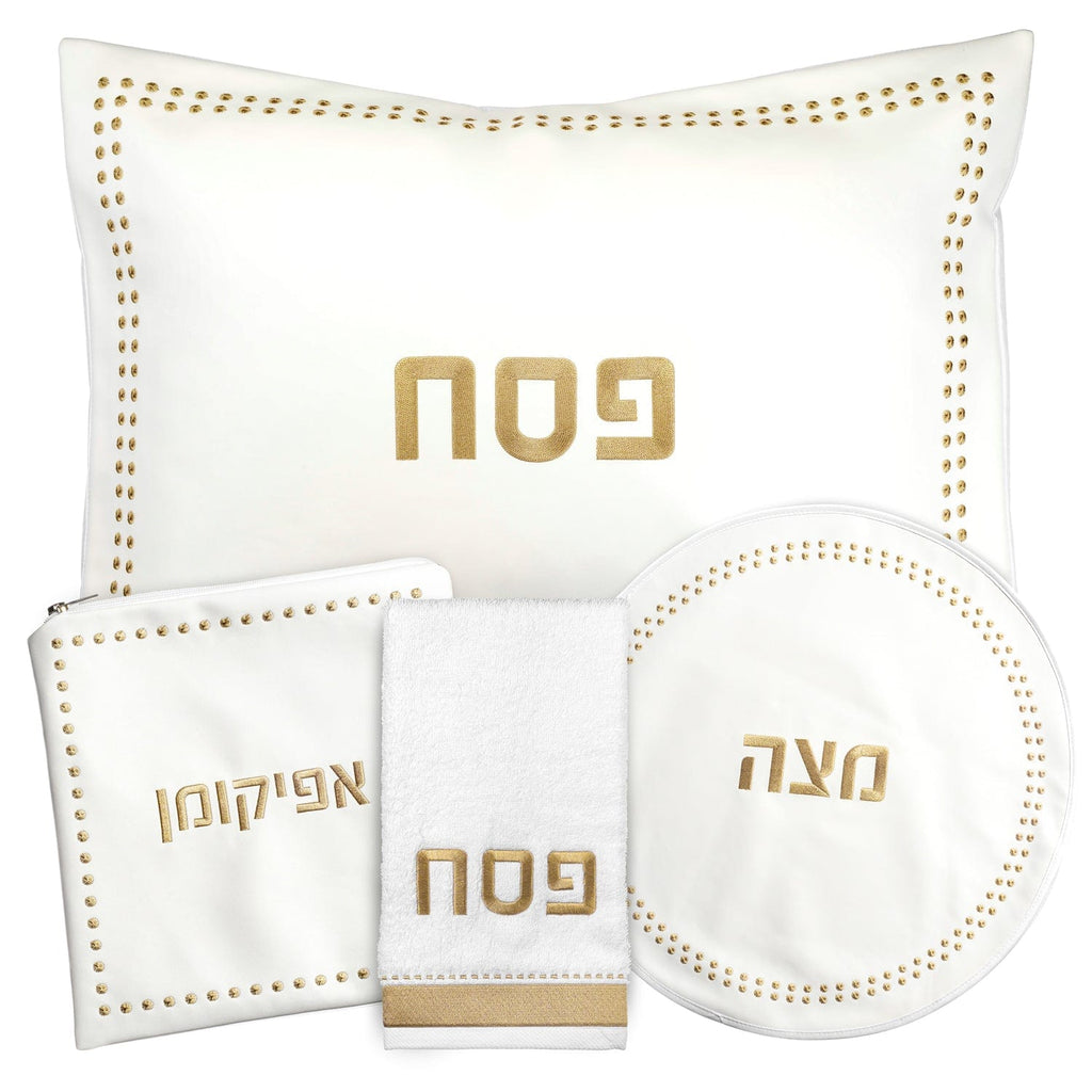 Dot Border Pesach Set - Waterdale Collection