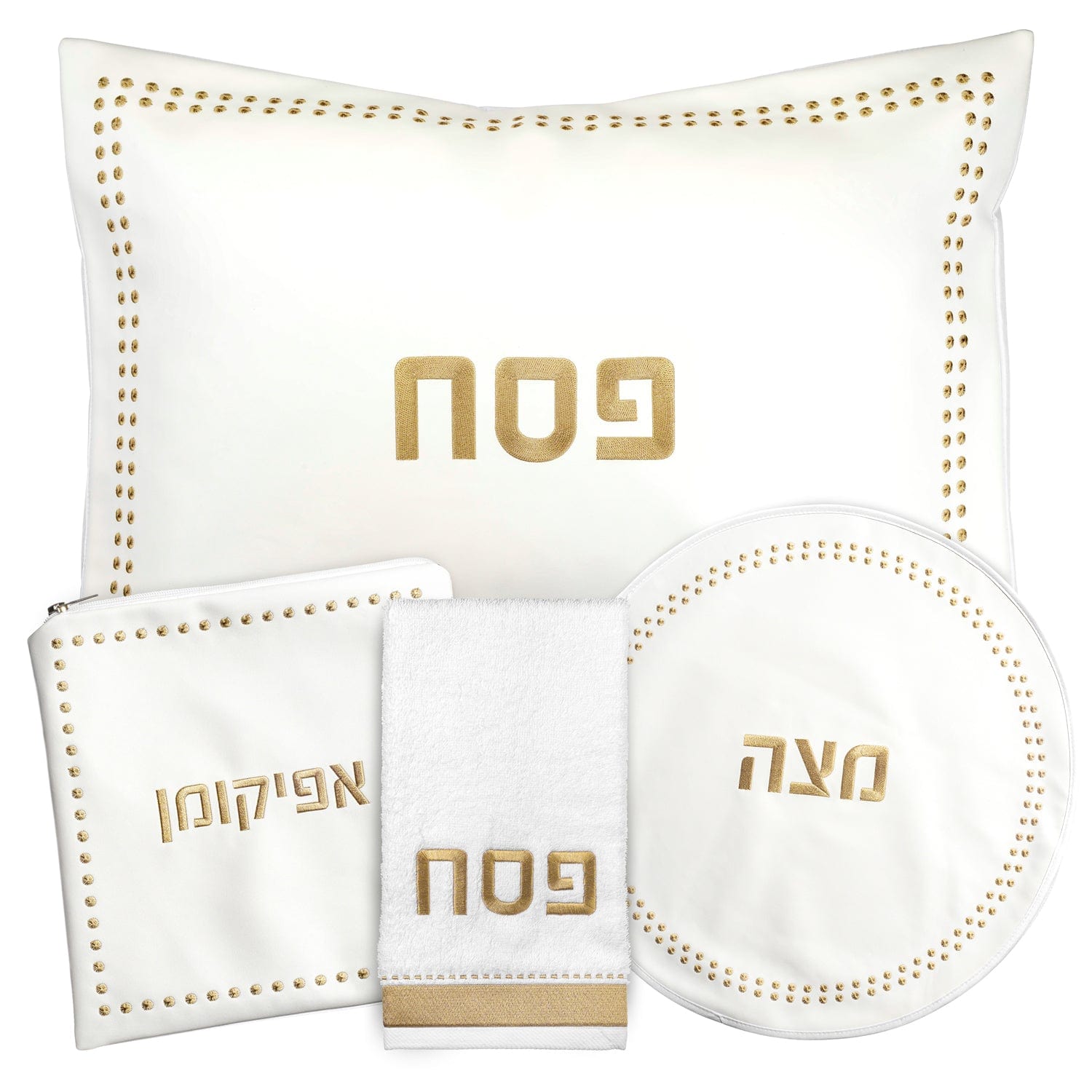 Dot Border Pesach Set - Waterdale Collection