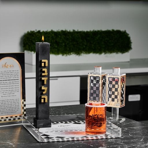 Embossed Havdalah Candle - Waterdale Collection