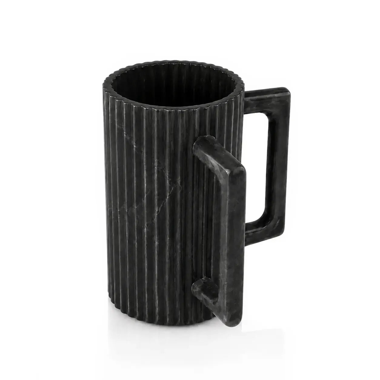 Black resin washing cup with two handles for Netilat Yadayim.