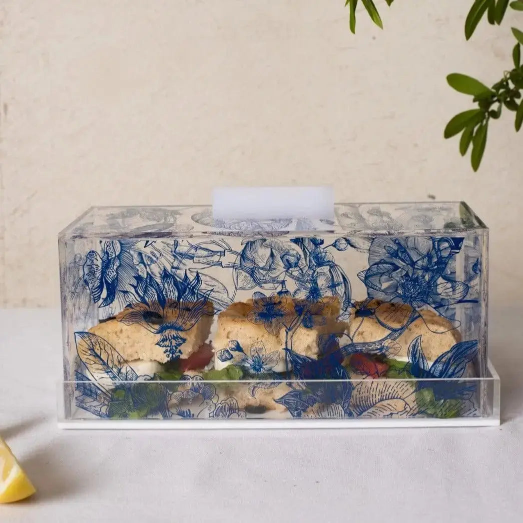 French Toile Cake Dome - Waterdale Collection