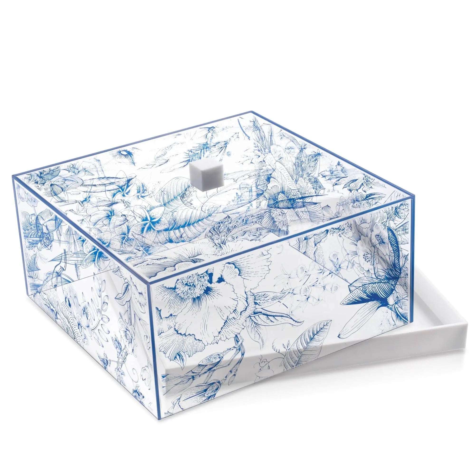 French Toile Cake Dome - Waterdale Collection