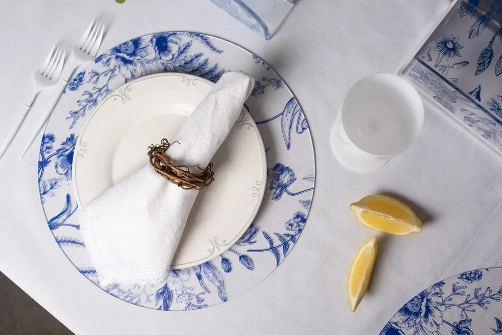 French Toile Chargers - Waterdale Collection