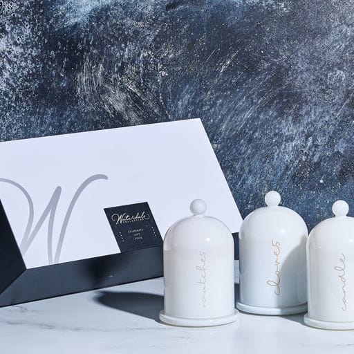 Glass Cloche Havdalah Set - Waterdale Collection