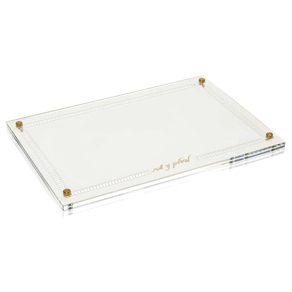 Hemstitch Hadlokas Neiros Tray - Waterdale Collection