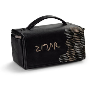 Hexagon Dot Border Leather Esrog Bag