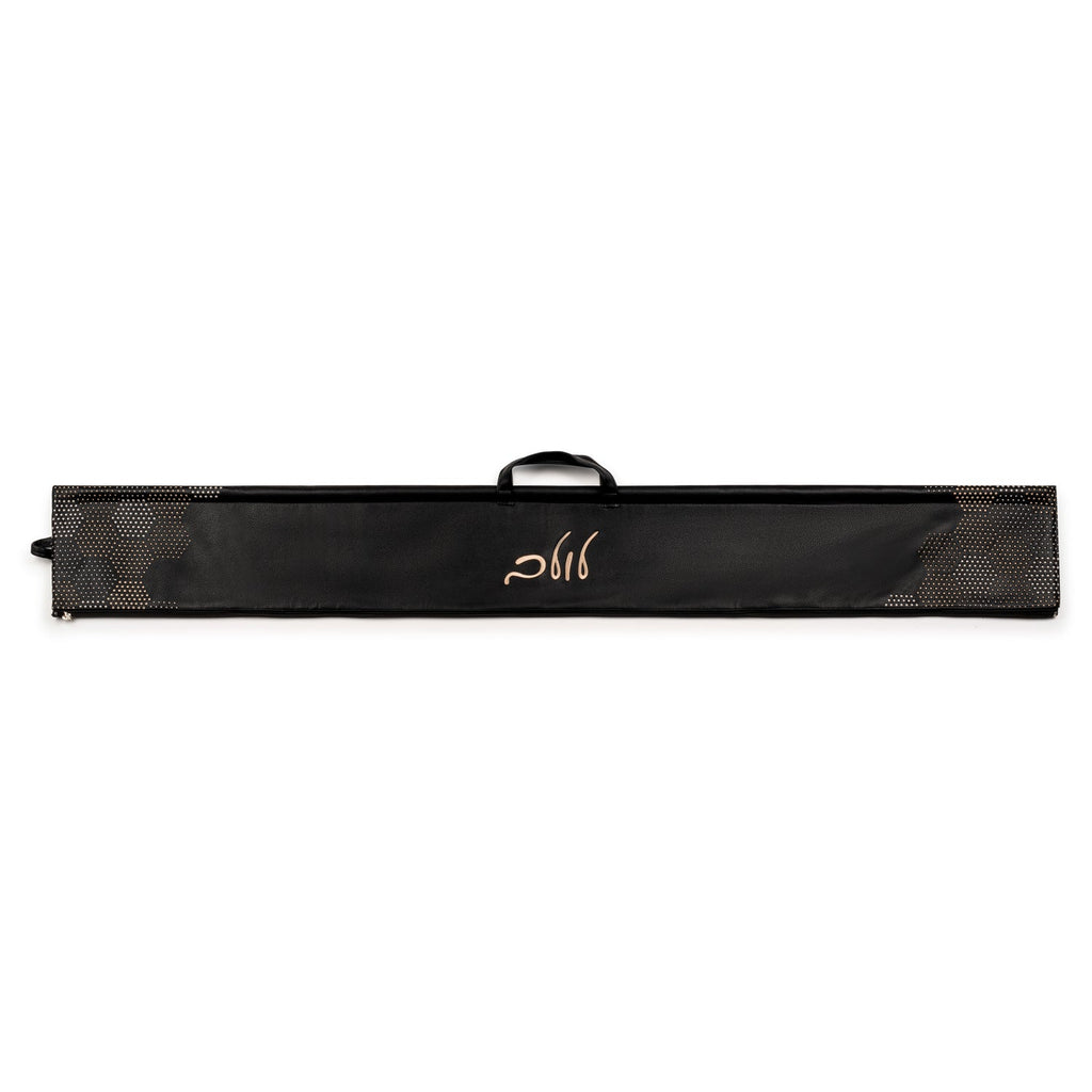 Hexagon Dot Border Leather Lulav Case - Waterdale Collection