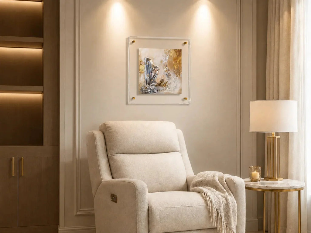 Hodu LaHashem Painted Frame Wall Art | Judaica Modern Art