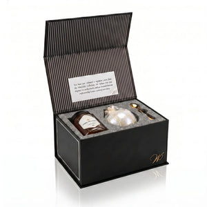 Gourmet Honey & Resin Honey Dish Pomegranate Gift Set