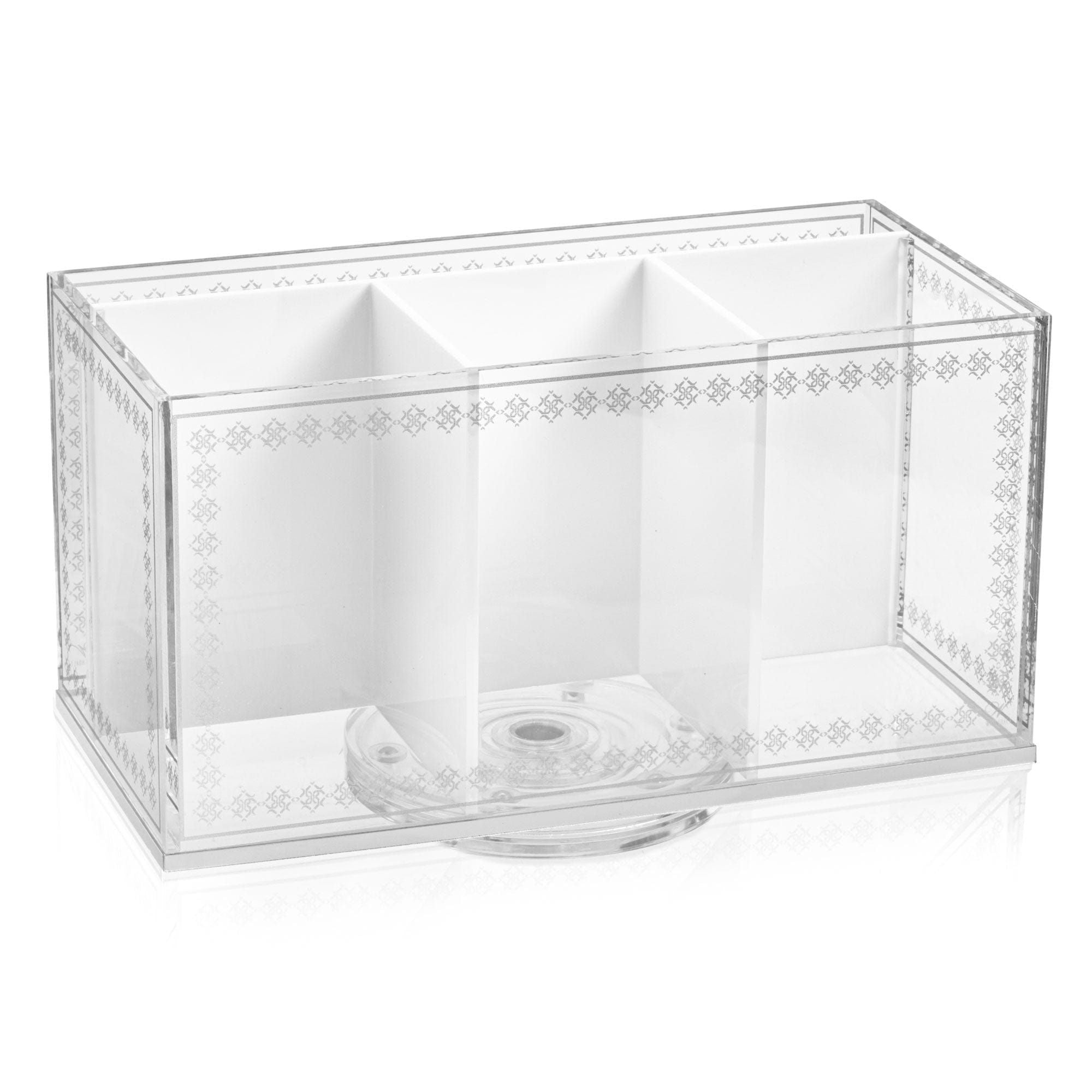 Inspired Swivel Silverware Caddy Silver