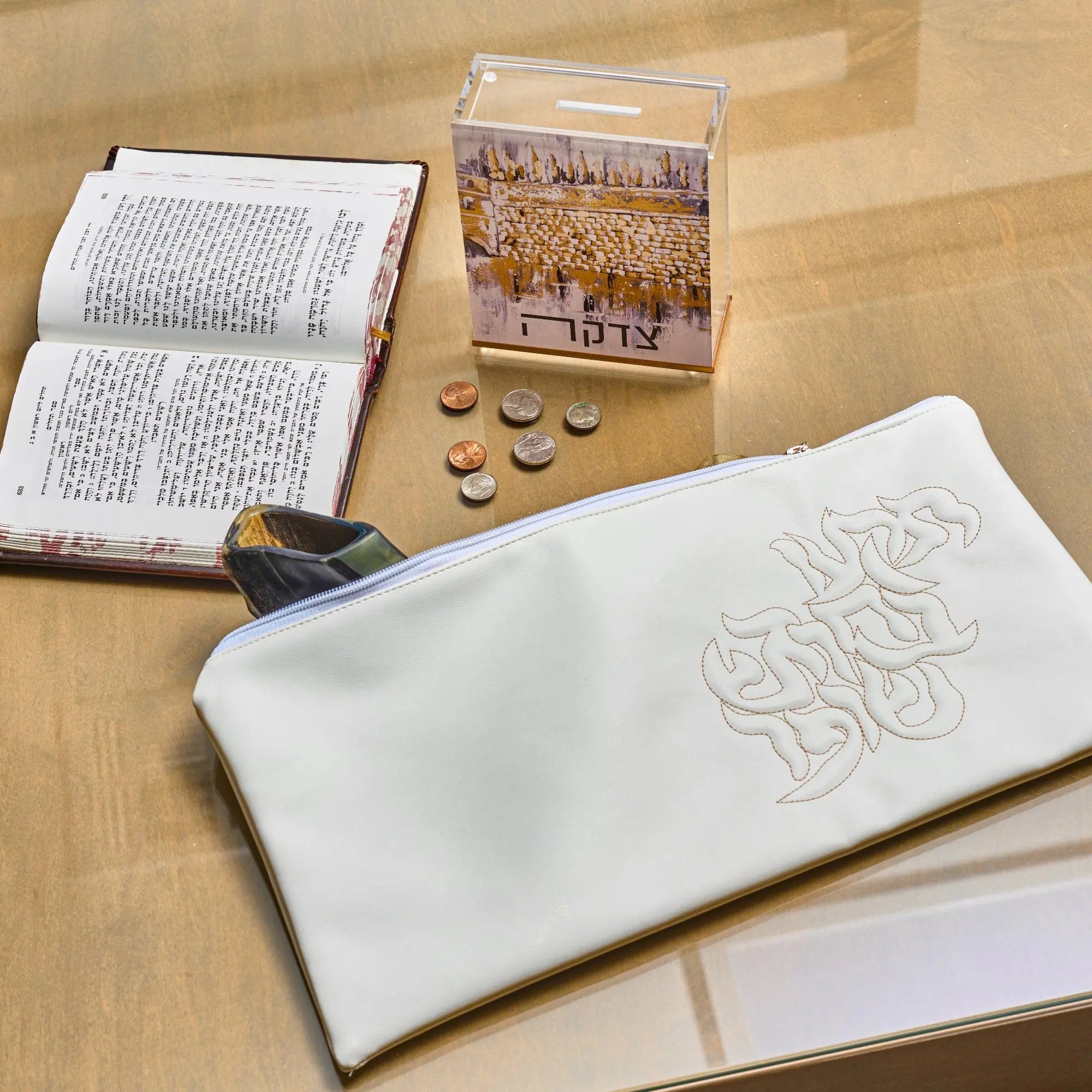 Kosel at Winter Tzedakah Box - Waterdale Collection