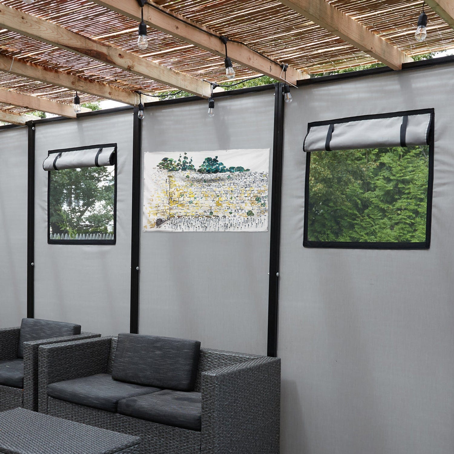 Kosel by Koby Vinyl Sukkah Decoration - Waterdale Collection