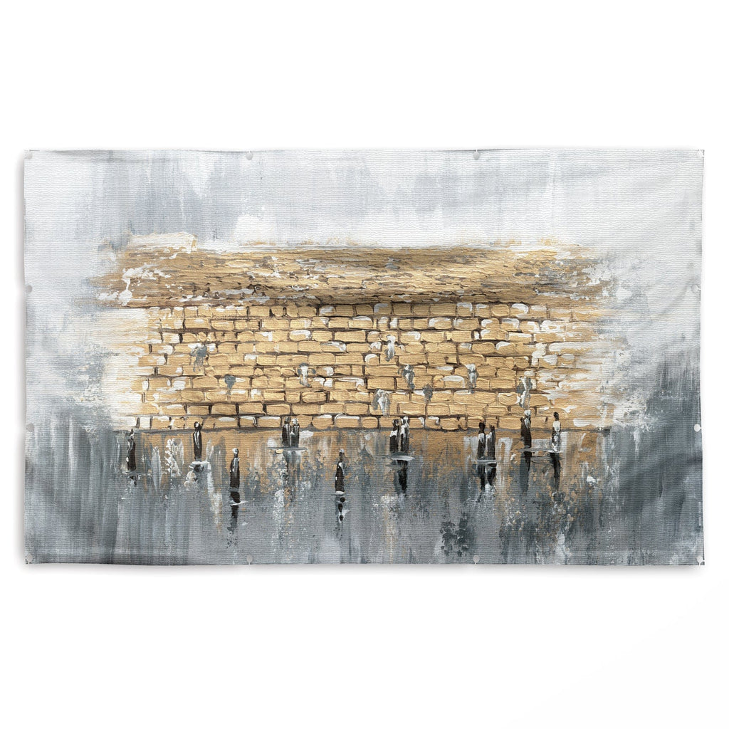 Kosel Reflected in Prayer Vinyl Sukkah Decoration - Waterdale Collection
