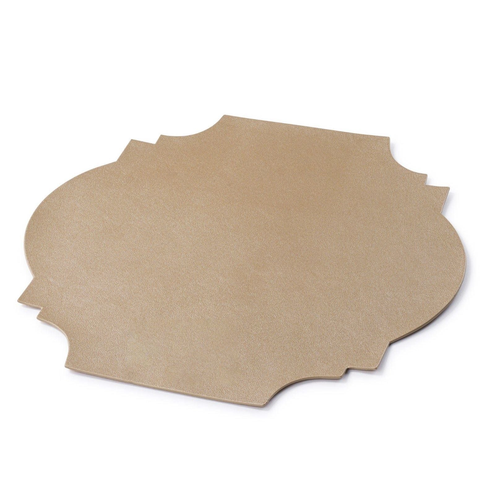 Leather Beveled Chargers