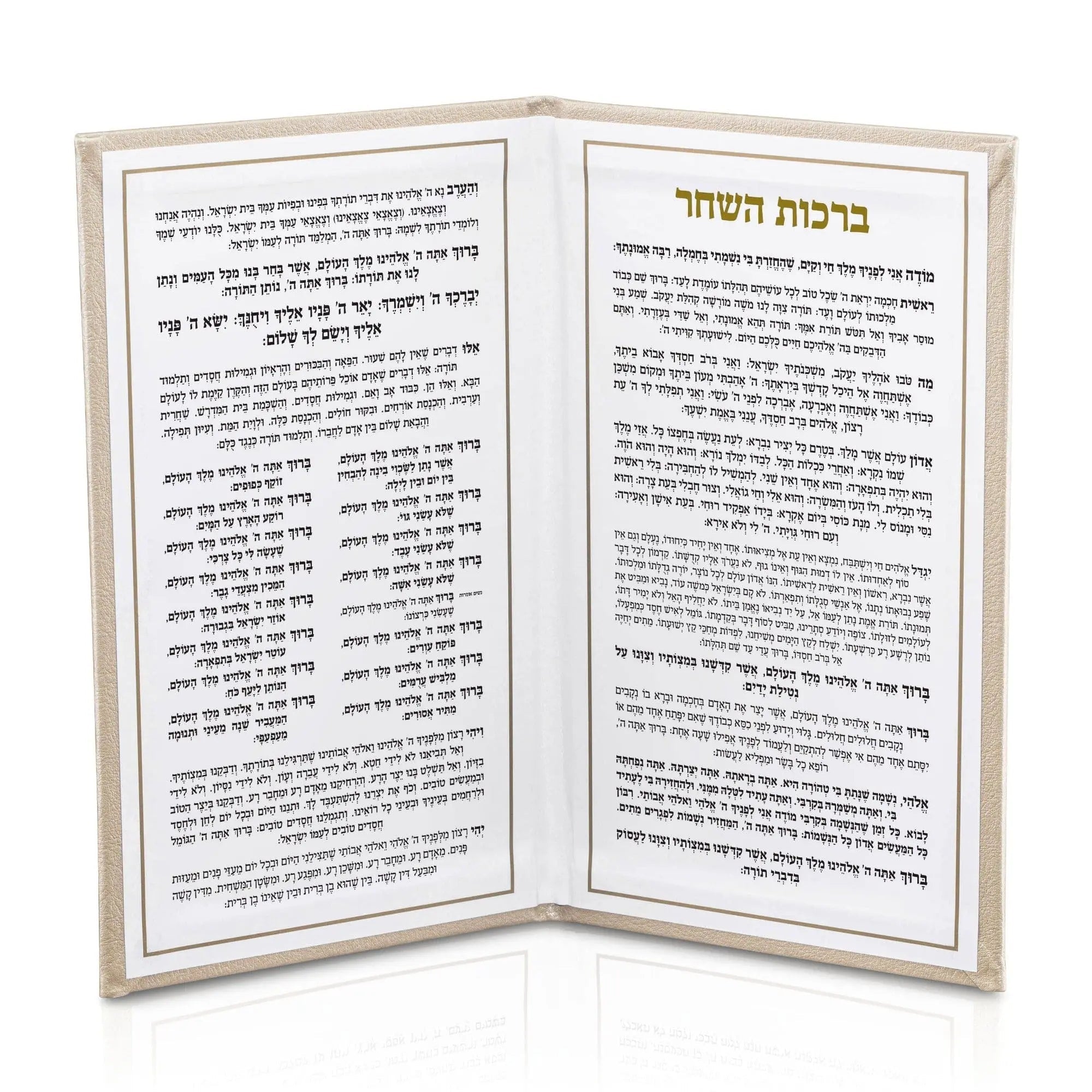 Leather Birchas Hashachar Booklet - Waterdale Collection