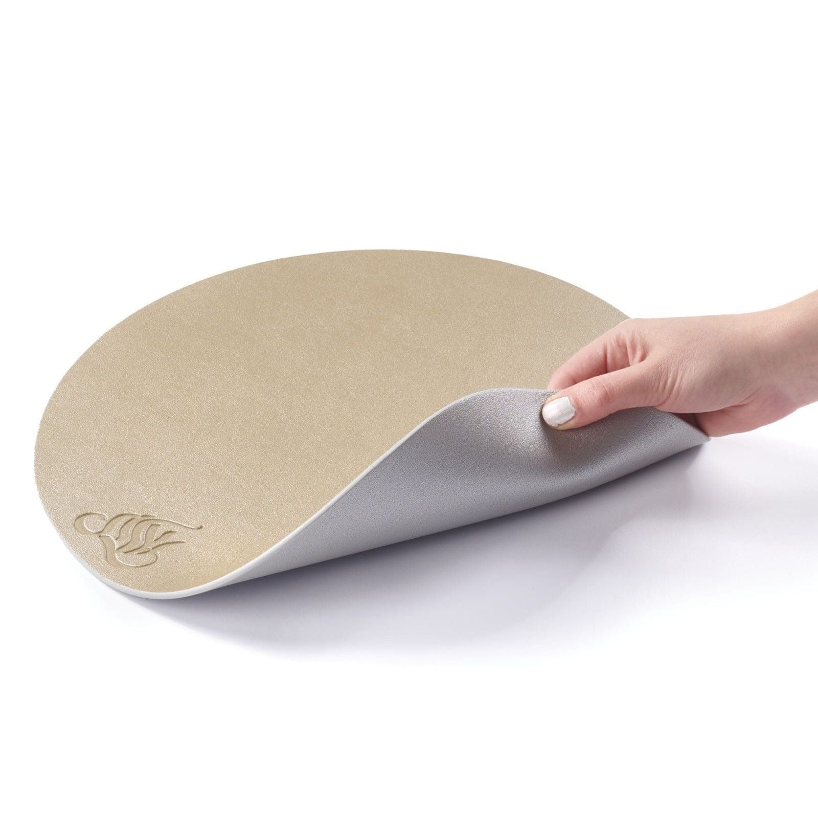 Leather Round Chargers
