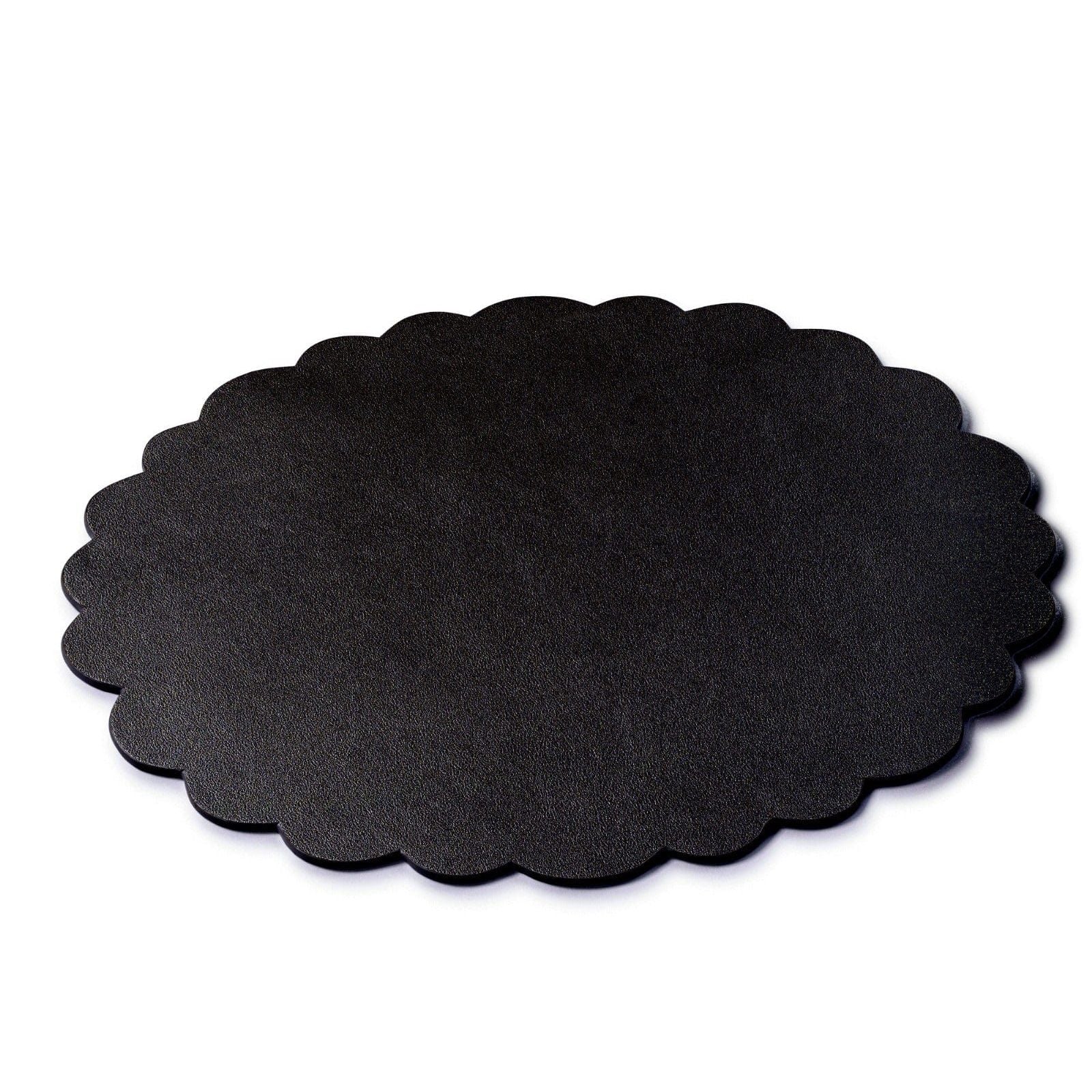 Leather Scalloped Chargers