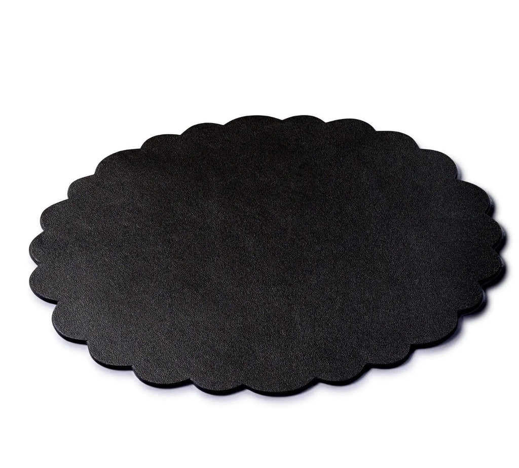 Leather Scalloped Chargers - Waterdale Collection