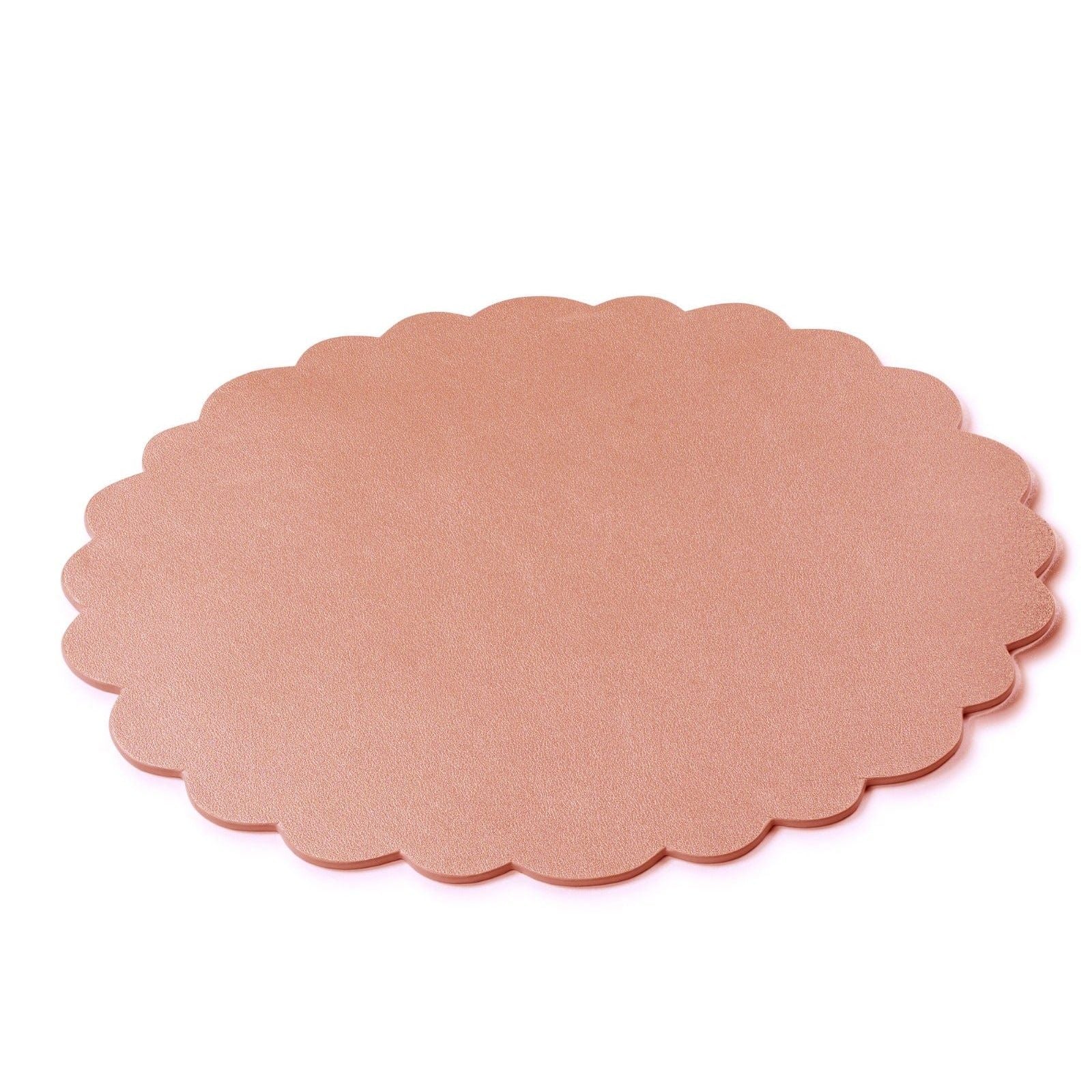 Leather Scalloped Chargers