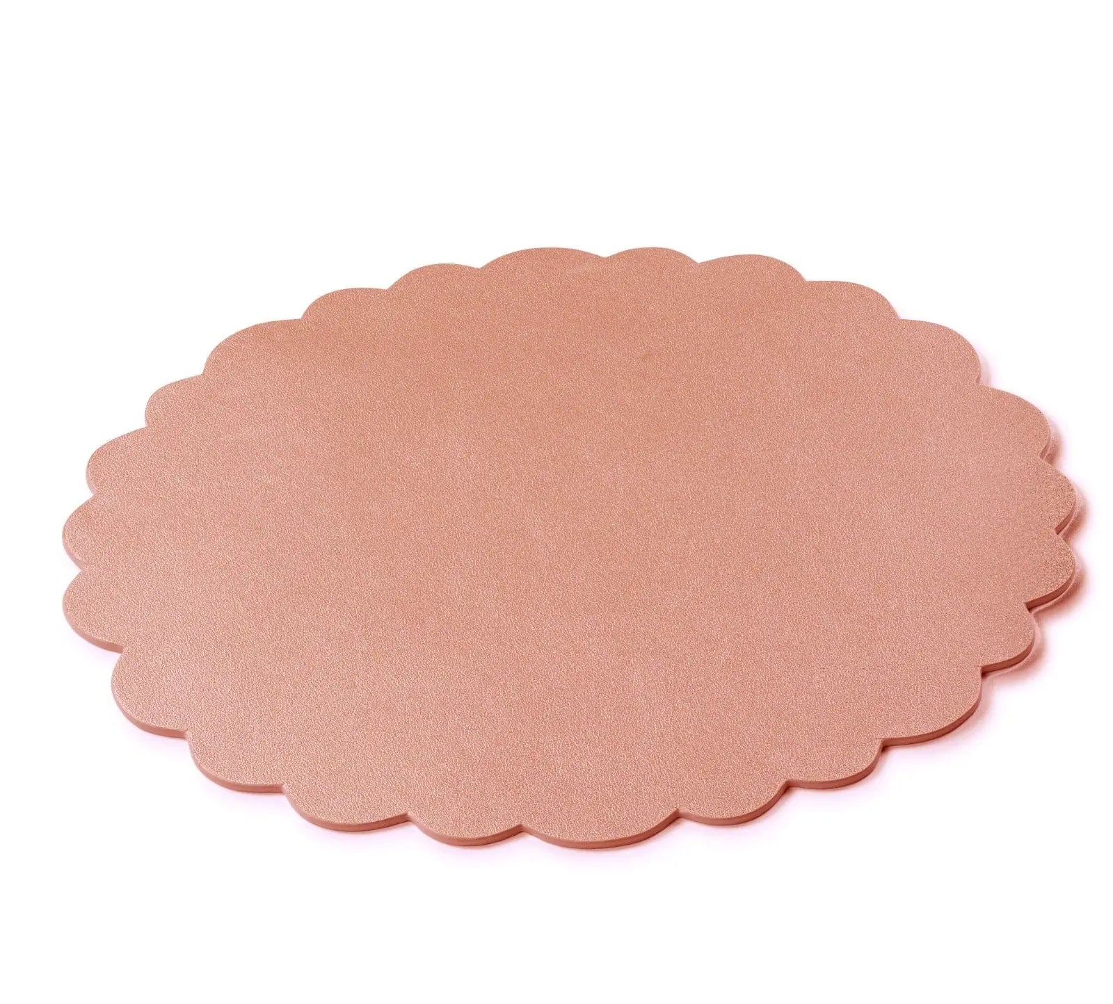 Leather Scalloped Chargers - Waterdale Collection