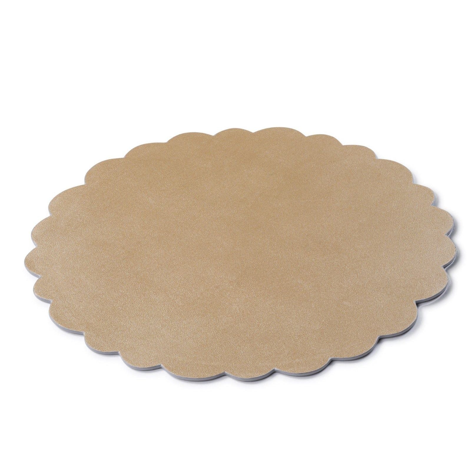 Leather Scalloped Chargers