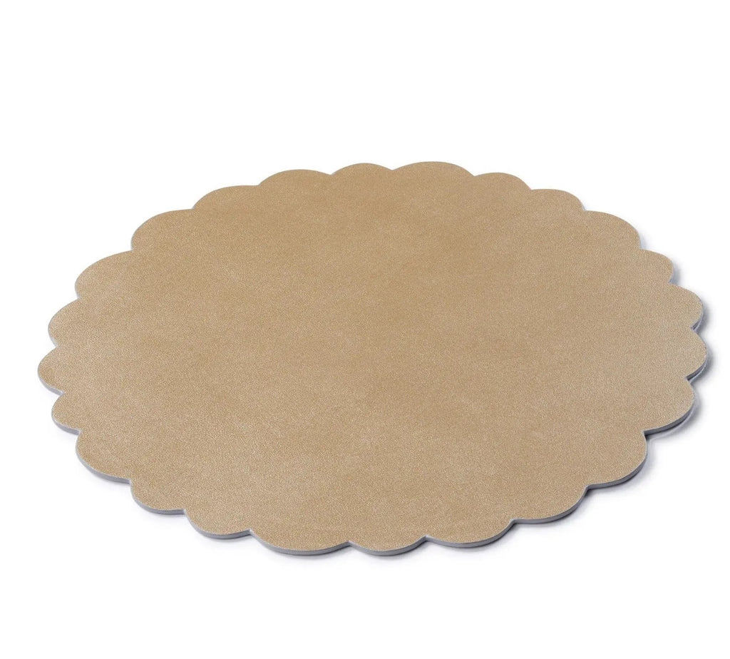 Leather Scalloped Chargers - Waterdale Collection