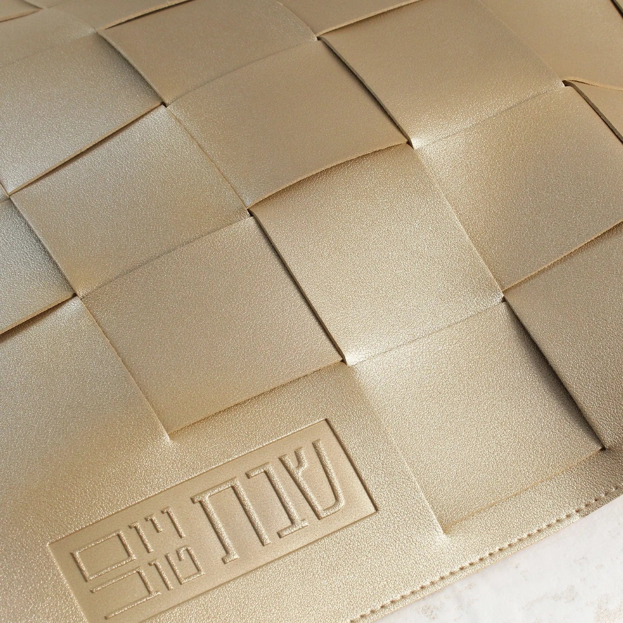 Leather Woven Challah Cover - Waterdale Collection