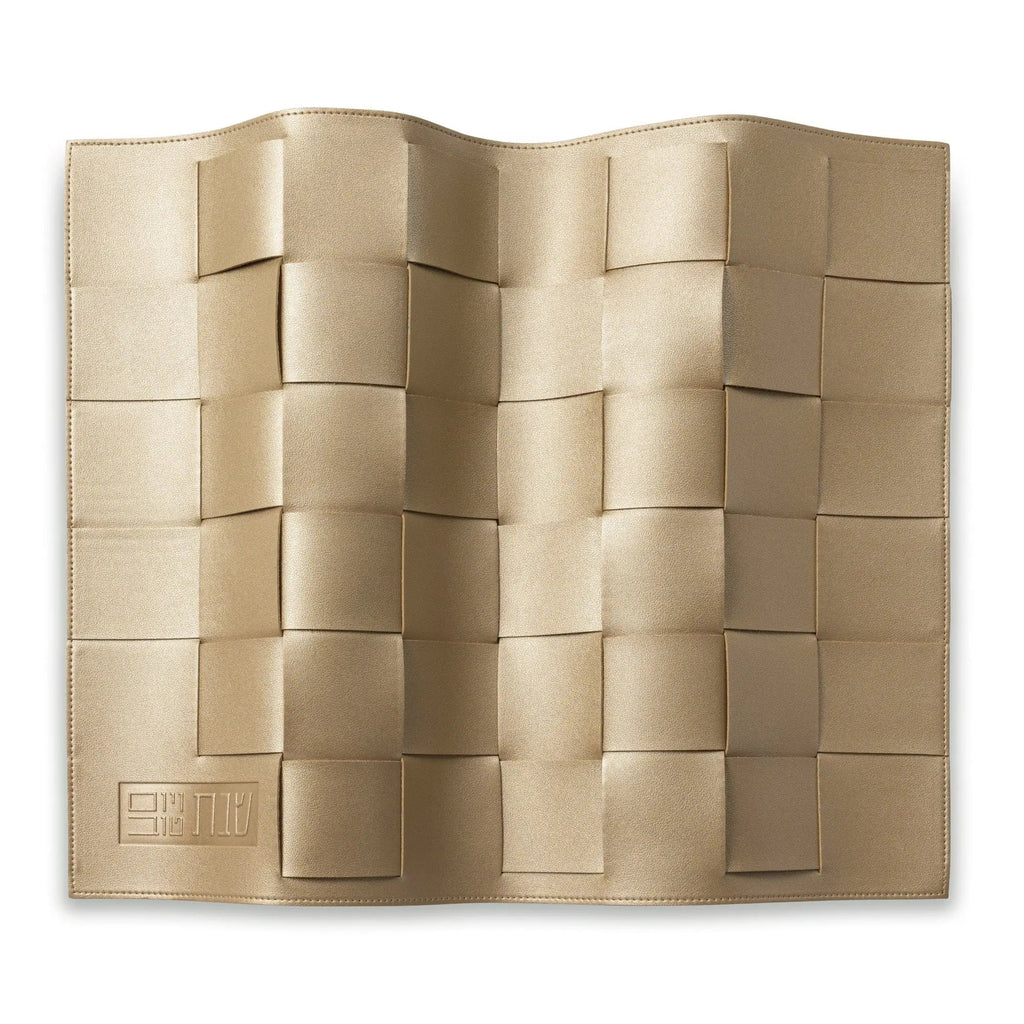 Leather Woven Challah Cover - Waterdale Collection