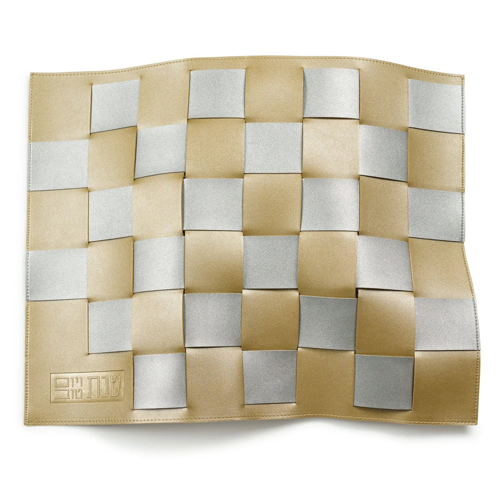 Leather Woven Challah Cover - Waterdale Collection
