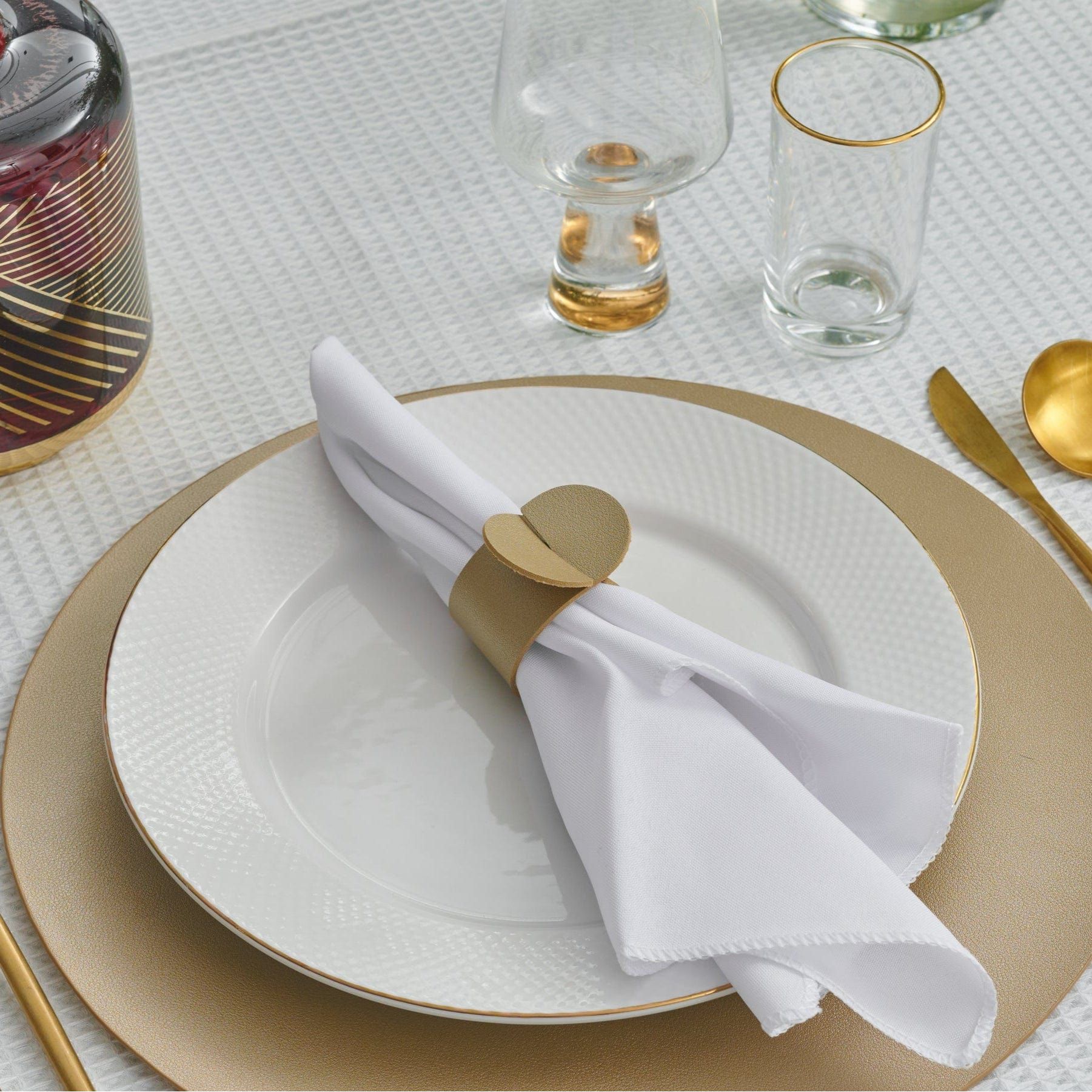 Loop Leather Napkin Wraps