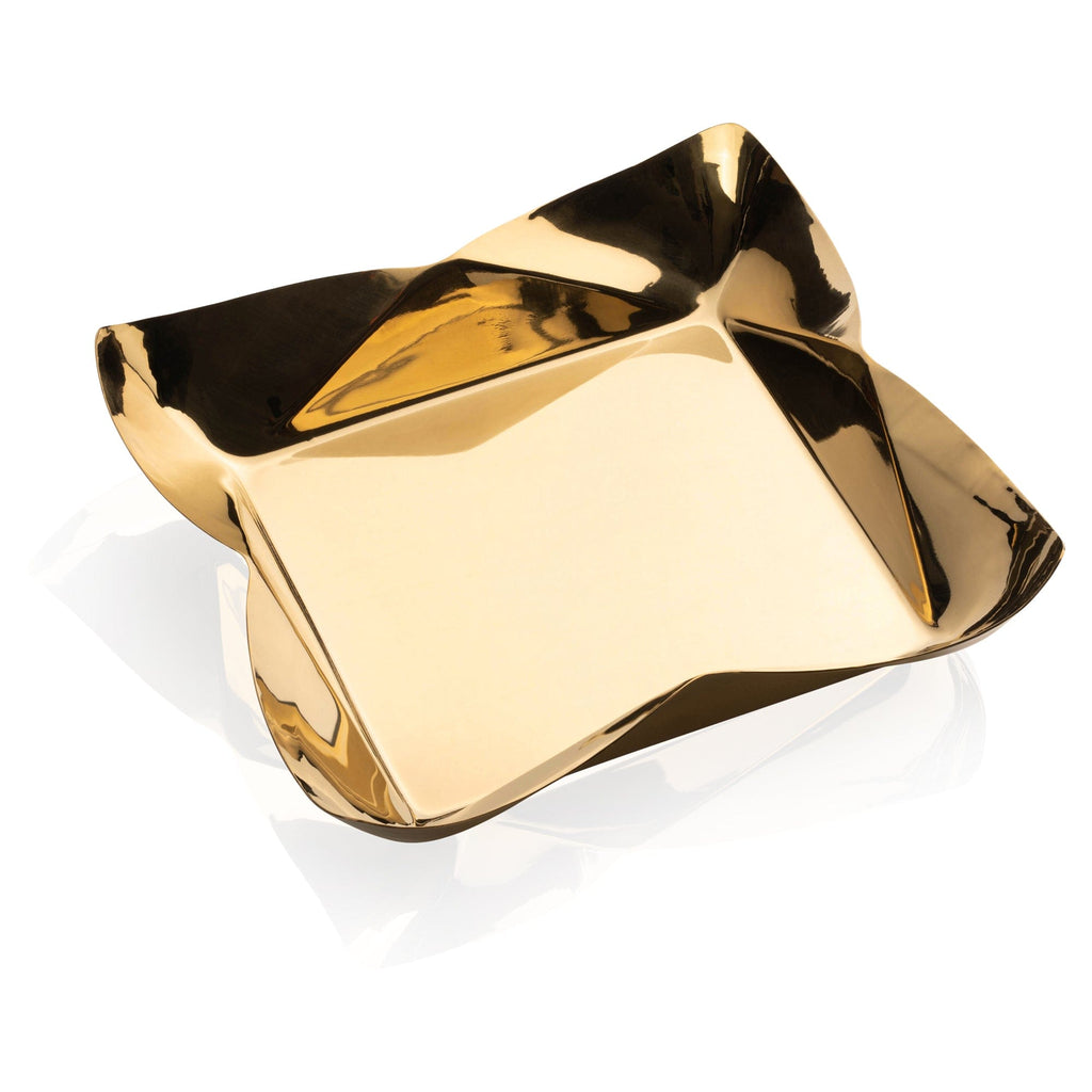 Gold Metal Contour Napkin Holder | Waterdale Collection