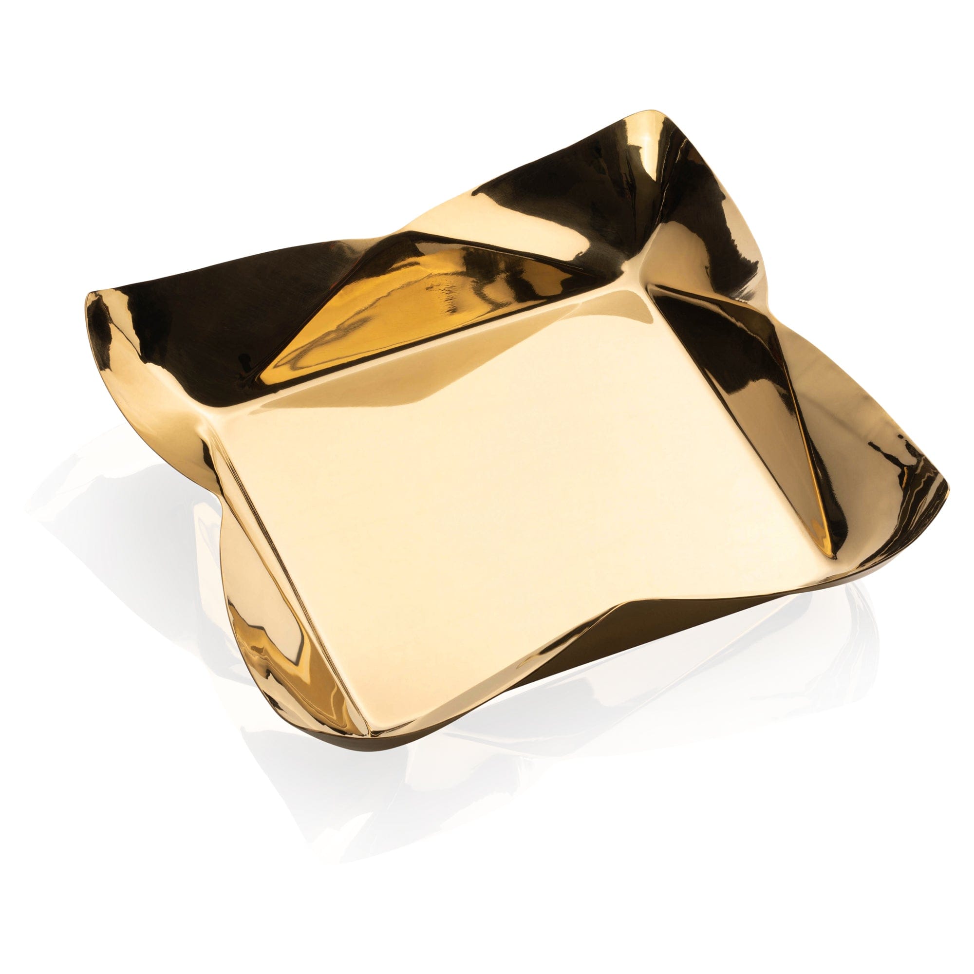Gold Metal Contour Napkin Holder | Waterdale Collection
