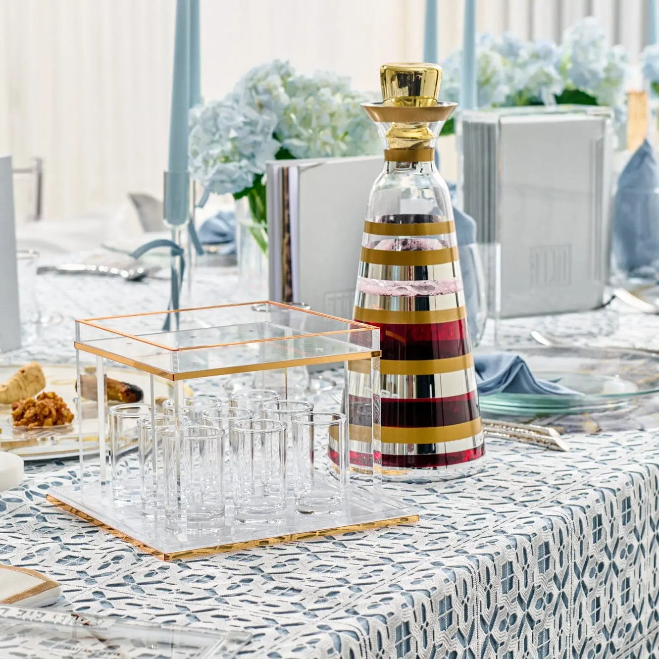 Mixed Metallic Wine Decanter - Waterdale Collection