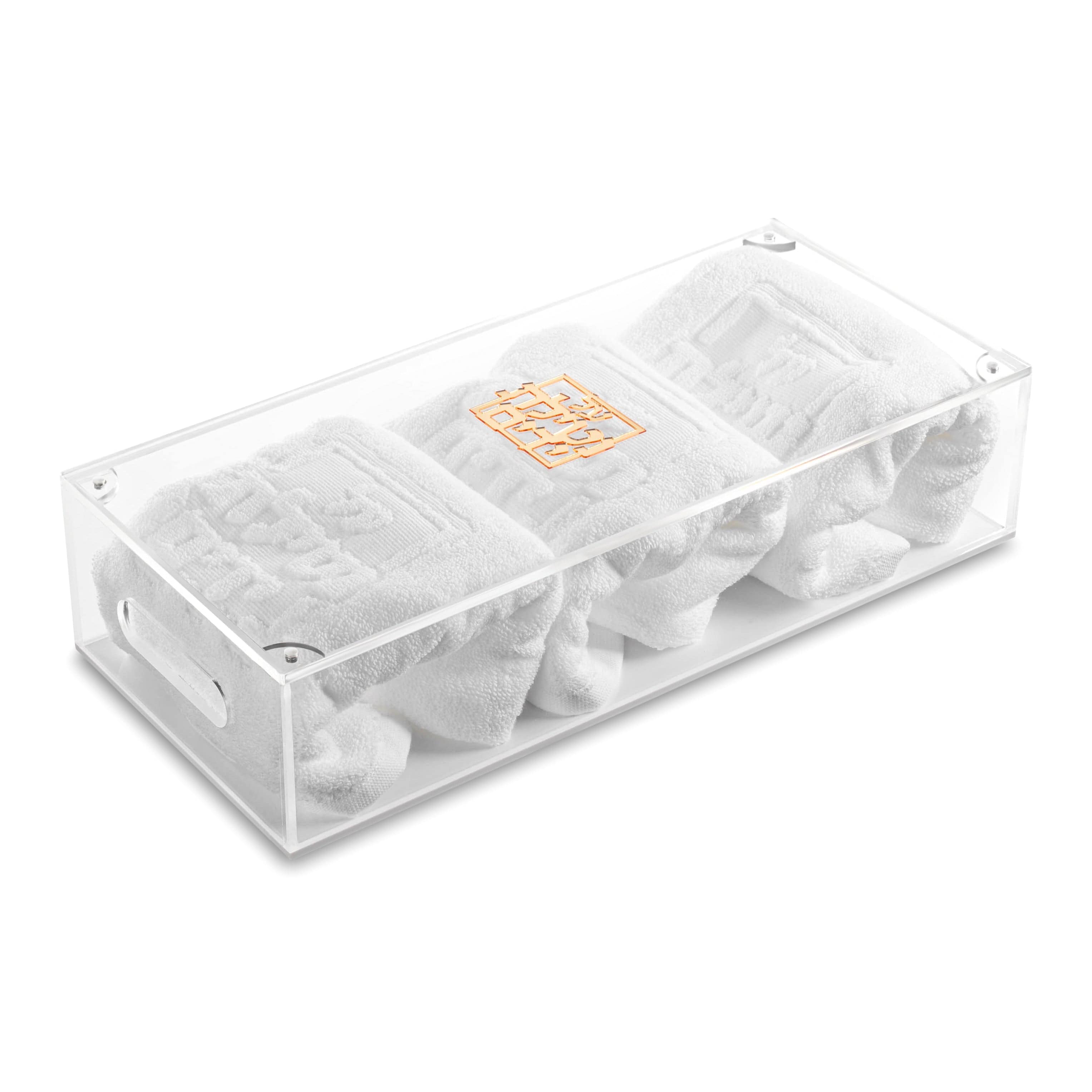 Netilas Yadayim Towel Box with Towels - Waterdale Collection