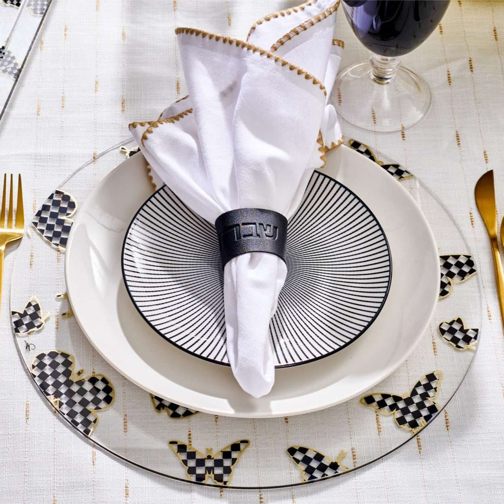 Shabbos Leather Napkin Wraps