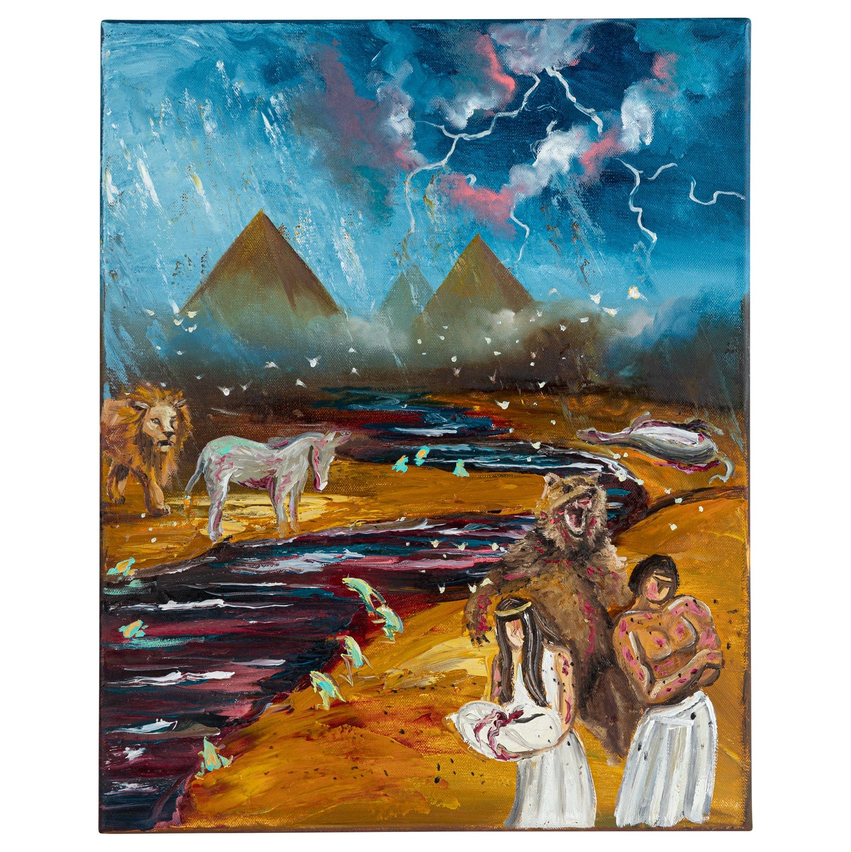 Original Hand Painted Pesach Art - Waterdale Collection