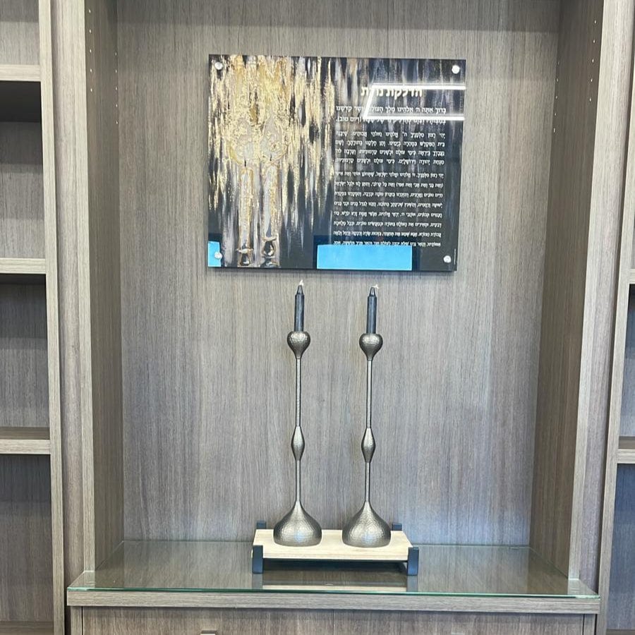 Painted Black Candles Hadlokas Neiros Wall Art